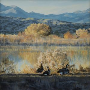 Bosque del Apache II 12″ x 12″ oil