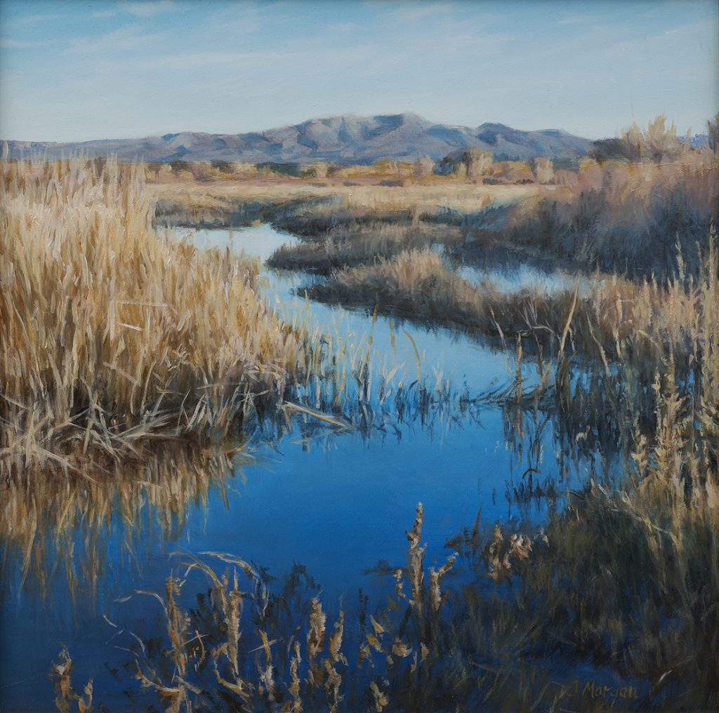 Bosque del Apache IV, 12″ x 12″, oil